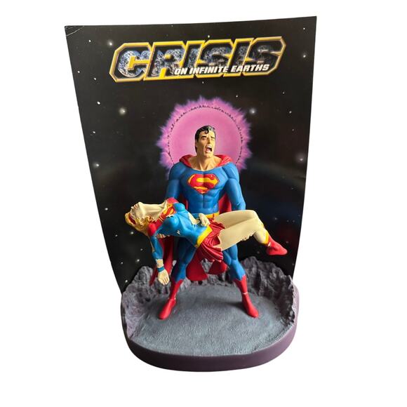 1999 DC Comics Crisis On Infinite Earths Superman Supergirl Figurine 1458/2550 - Picture 1 of 7